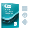 Doosje ESET HOME Security Essential met os voor op productpaginatekst2